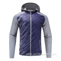 Mens Long Sleeve Soccer Wear Zip Up Hoodies